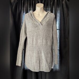 Sonoma Light Gray Women's Cowl Neck Sweater